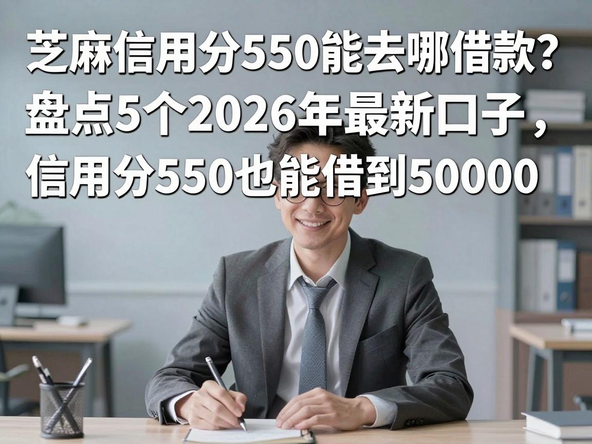芝麻信用分550能去哪借款？盘点5个2026年最新口子，信用分550也能借到50000！