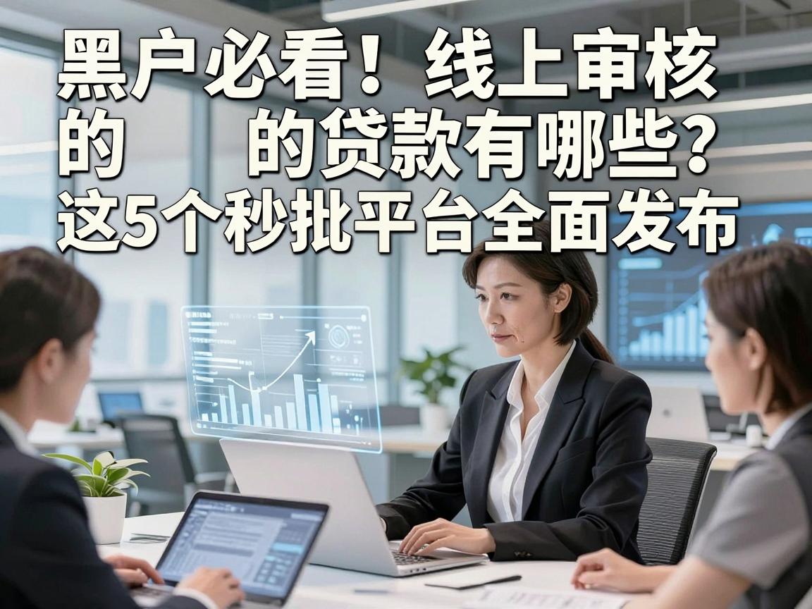 黑户必看！线上审核的贷款有哪些？这5个秒批平台全面发布