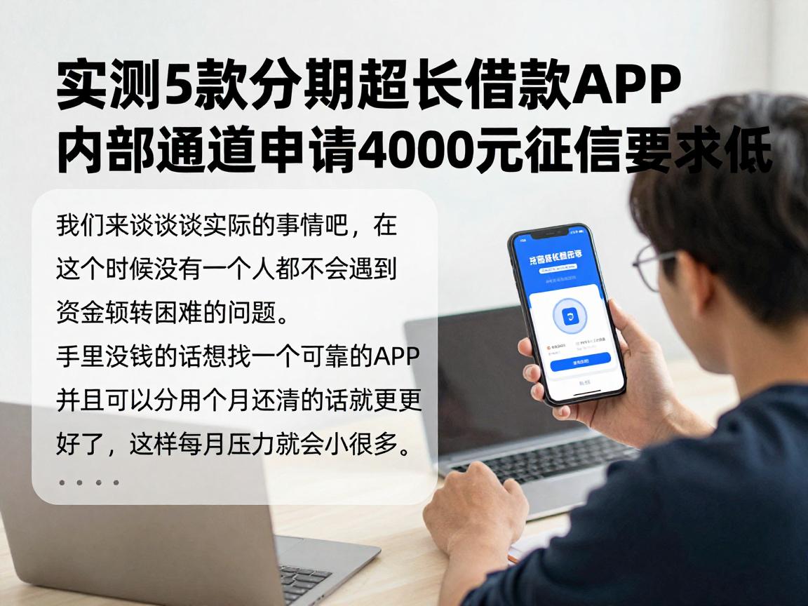 实测5款分期超长借款APP,内部通道申请4000元,征信要求低!