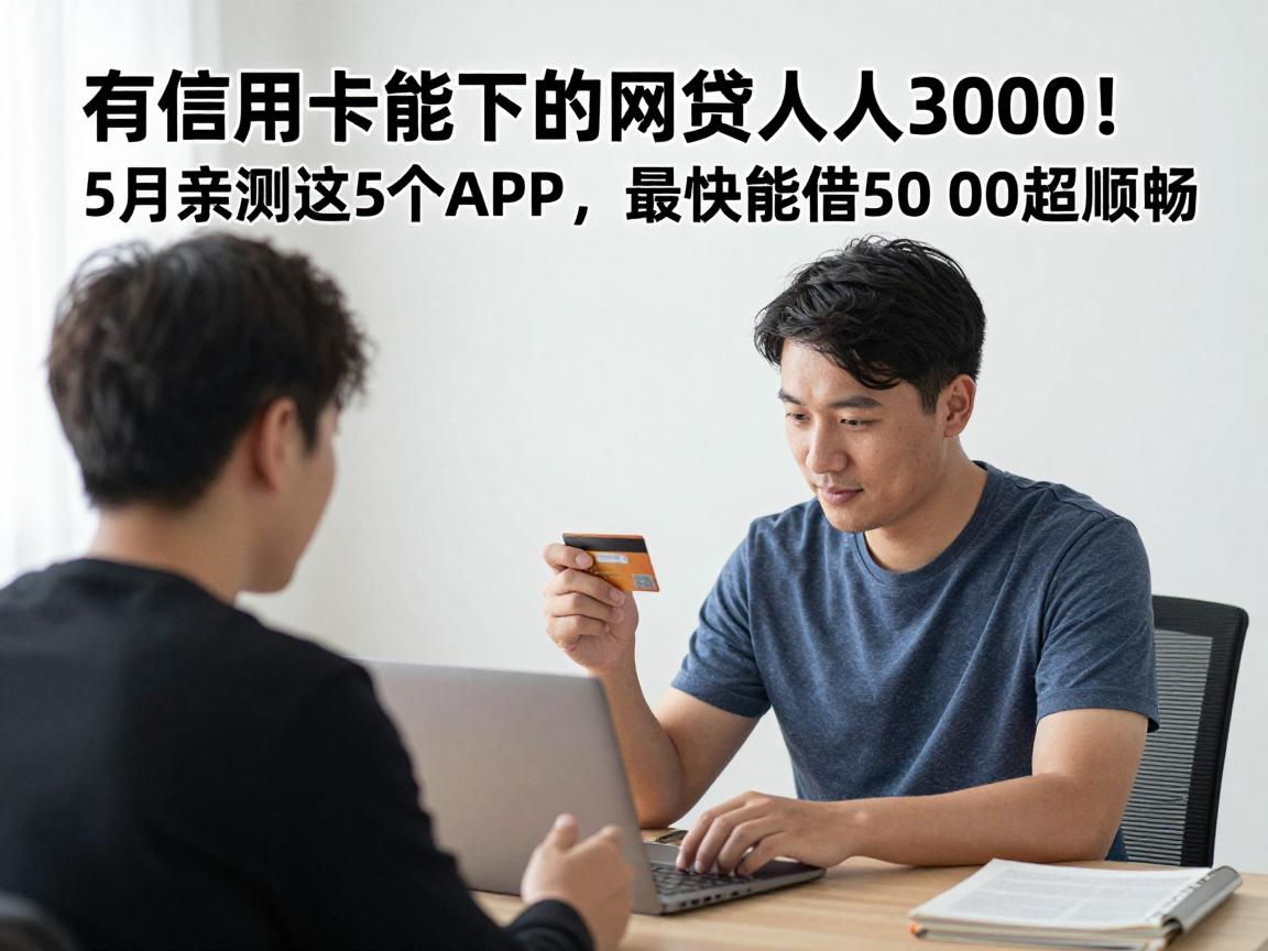 有信用卡能下的网贷人人3000！5月亲测这5个APP，最快能借5000超顺畅