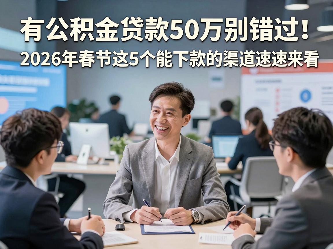 有公积金贷款50万别错过！2026年春节这5个能下款的渠道速速来看