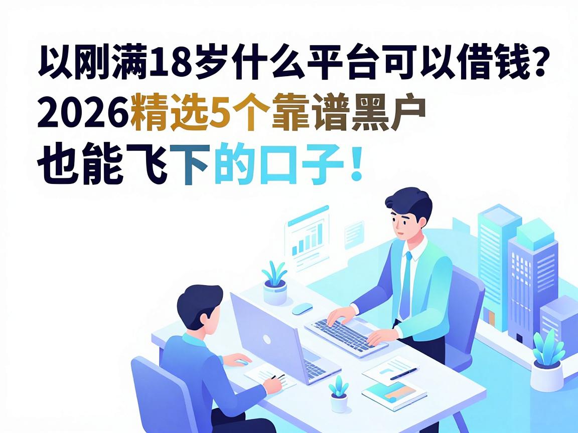 刚满18岁什么平台可以借钱？2026精选5个靠谱黑户也能下的口子！