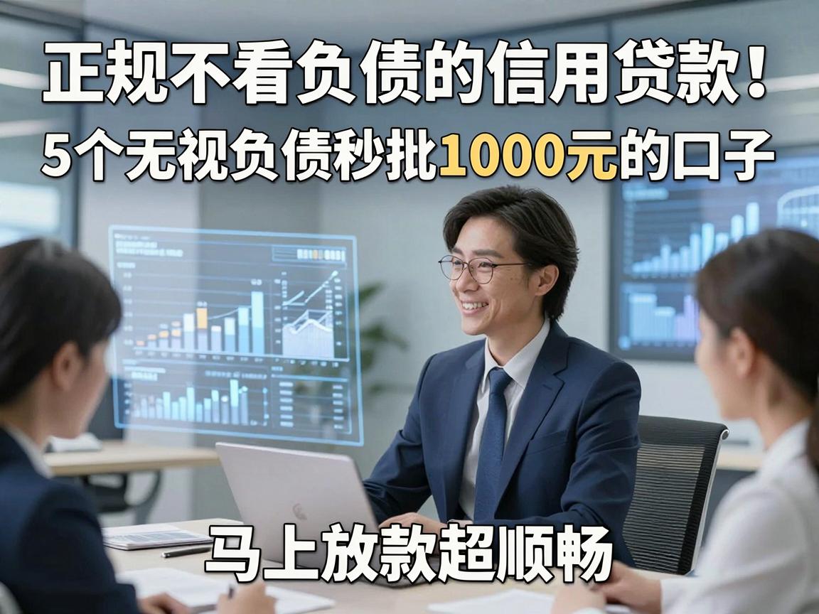 正规不看负债的信用贷款！5个无视负债秒批1000元的口子，马上放款超顺畅