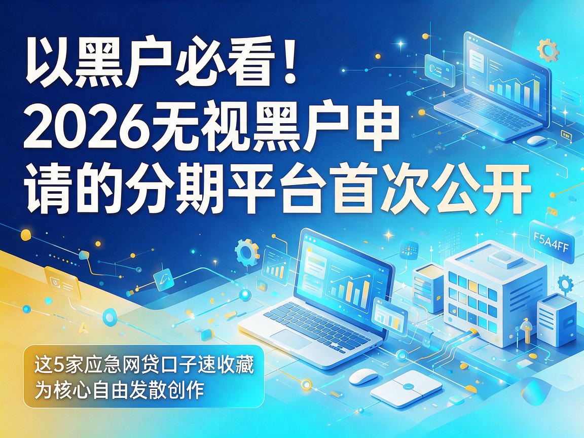 黑户必看！2026无视黑户申请的分期平台首次公开，这5家应急网贷口子速收藏