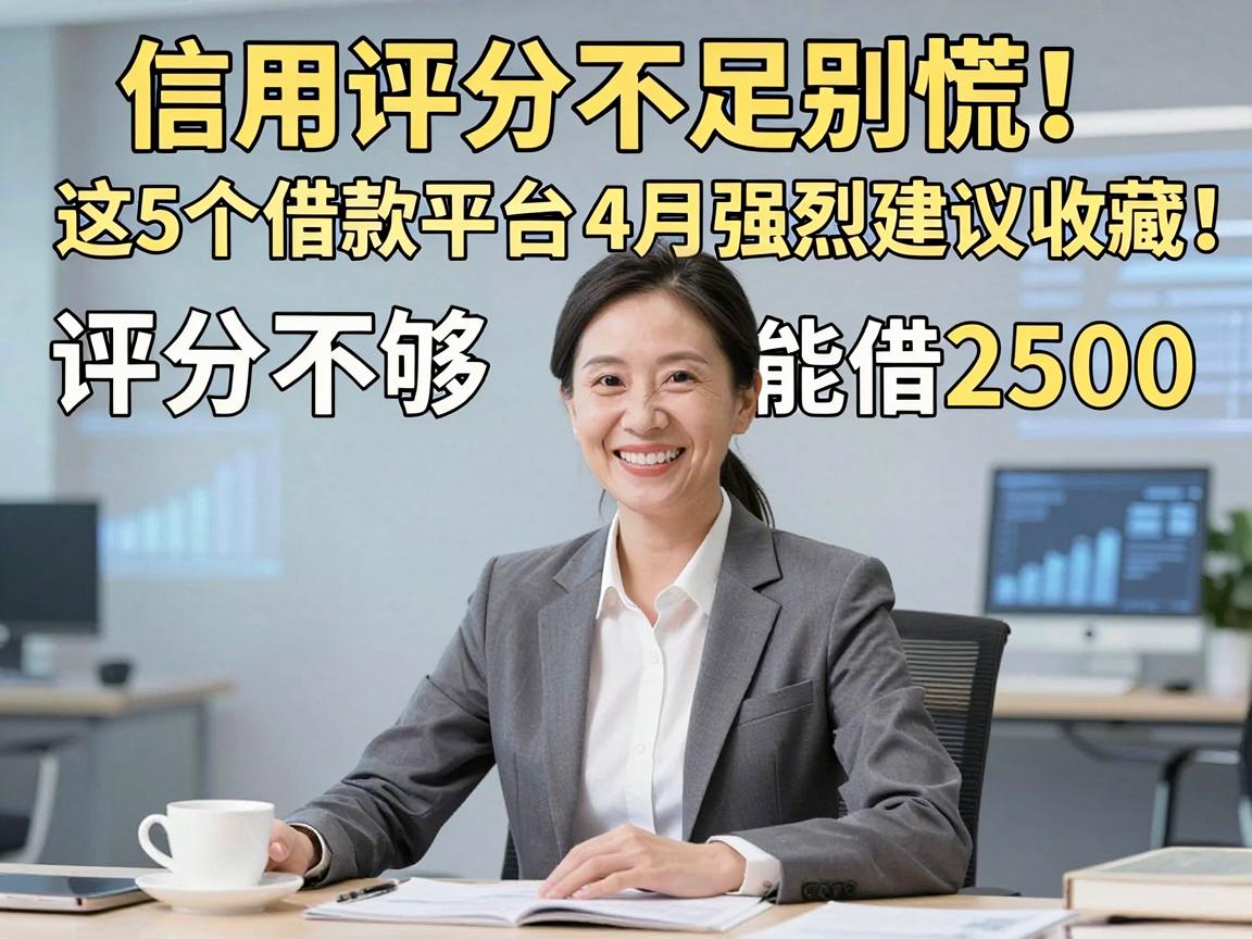 信用评分不足别慌！这5个借款平台4月强烈建议收藏，评分不够也能借2500