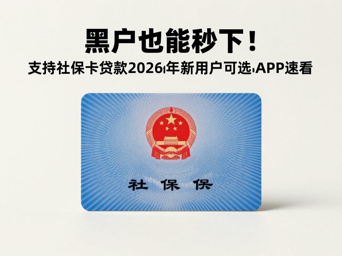 黑户也能秒下！支持社保卡的贷款2026新用户可选范围广，这5个网贷APP速看