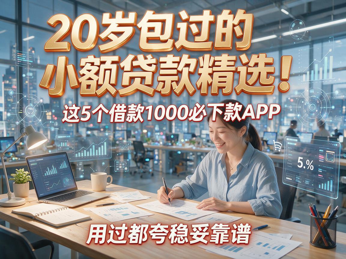 20岁包过的小额贷款精选！这5个借款1000必下款APP，用过都夸稳妥靠谱