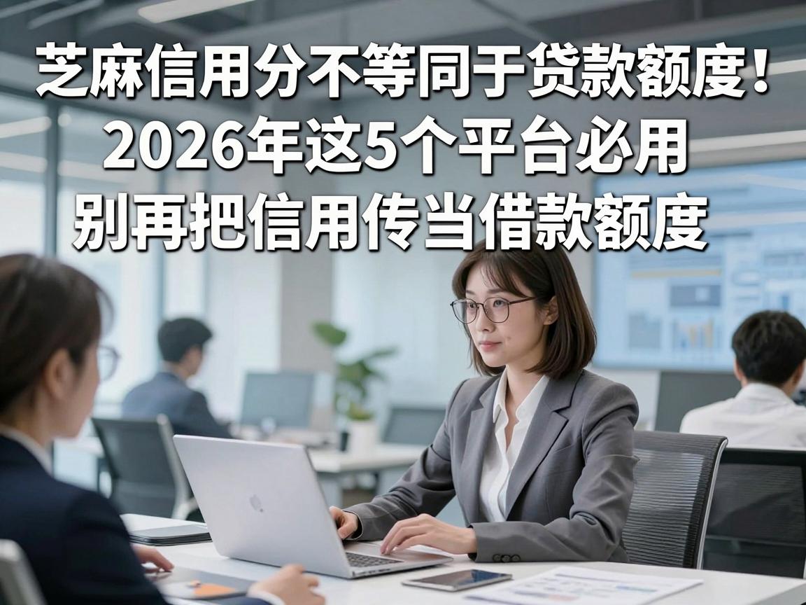 芝麻信用分不等同于贷款额度！2026年这5个平台必用，别再把信用分当借款额度