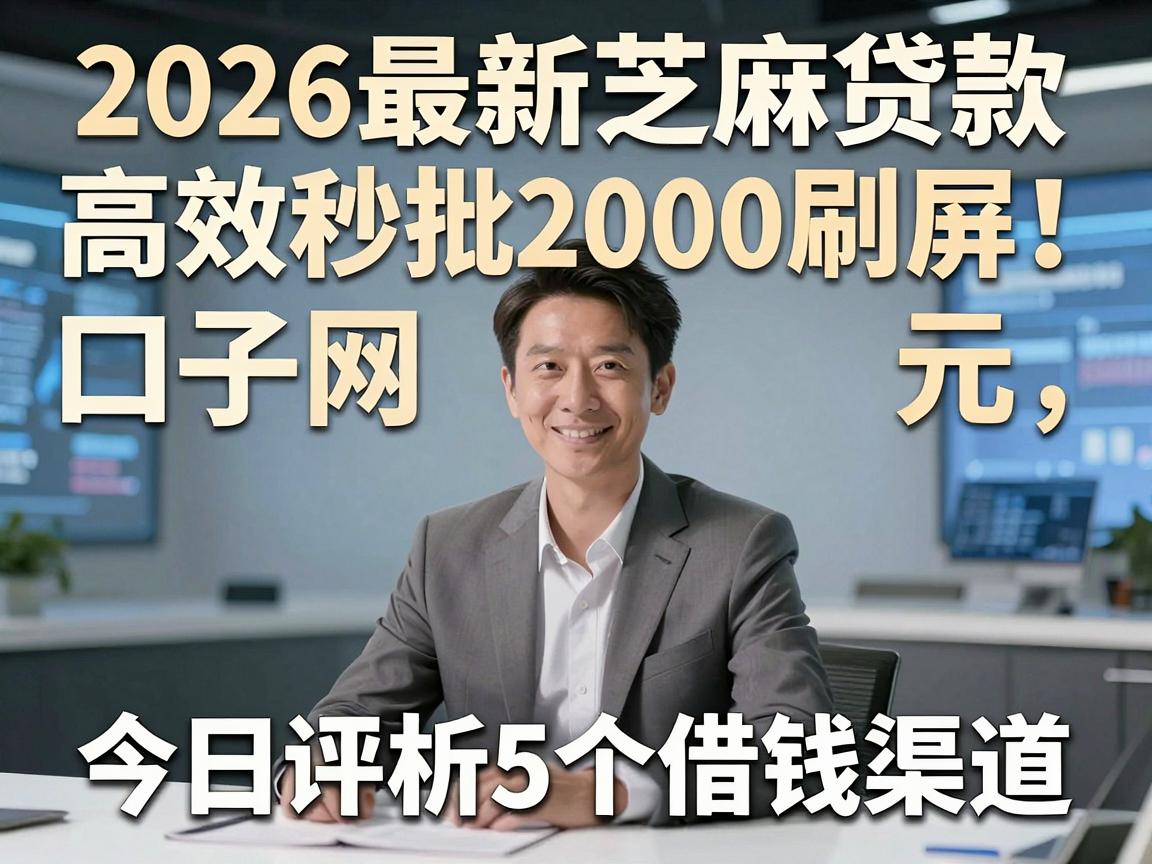 2026最新芝麻贷款口子全网刷屏！高效秒批2000元，今日评析5个借钱渠道