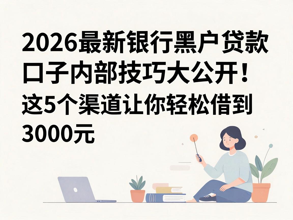 2026最新银行黑户贷款口子内部技巧大公开！这5个渠道让你轻松借到3000元