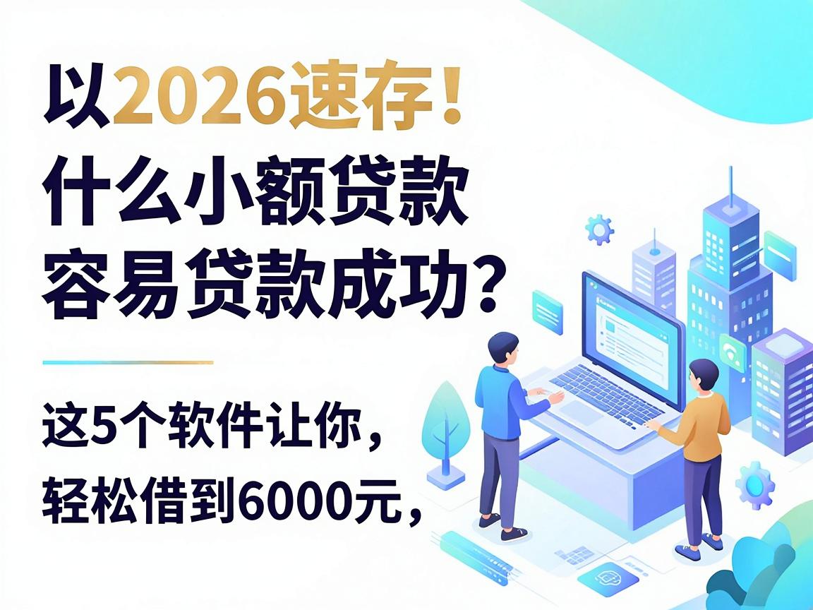 2026速存！什么小额贷款容易贷款成功？这5个软件让你轻松借到6000元