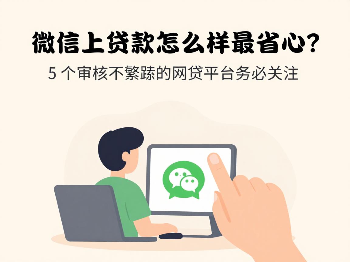 微信上贷款怎么样最省心？这5个审核不繁琐的网贷平台务必关注