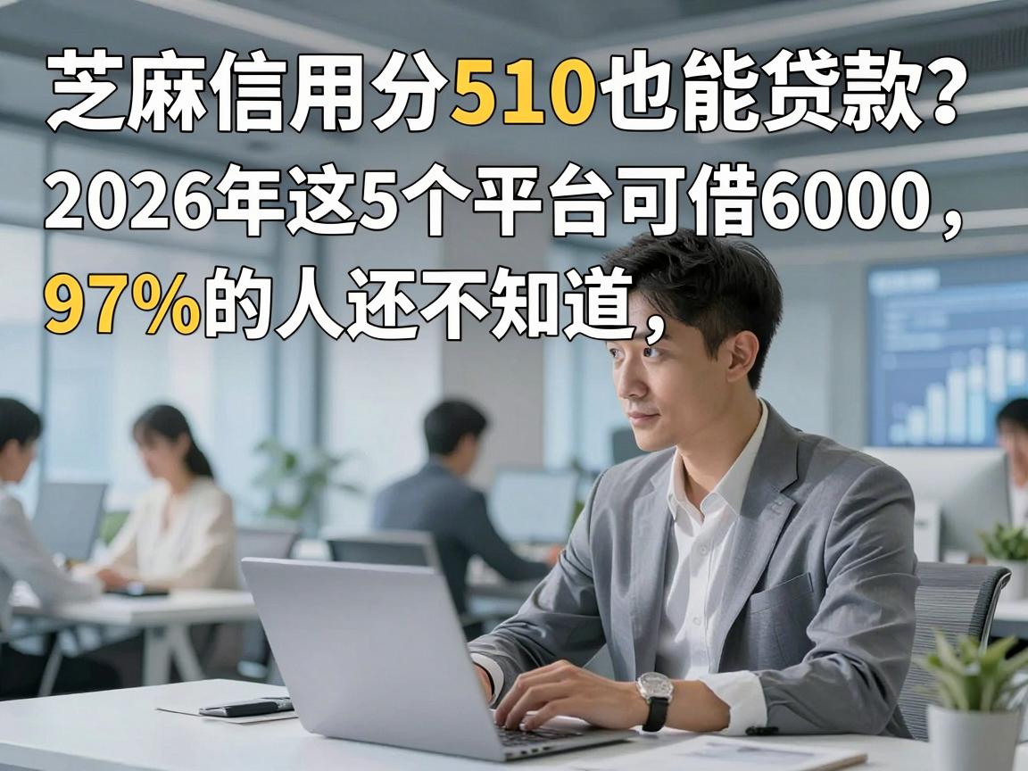 芝麻信用分510也能贷款？2026年这5个平台可借6000，97%的人还不知道！