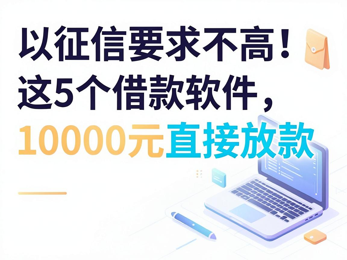 征信要求不高！这5个借款软件10000元直接放款，什么借款软件最好通过就看这里