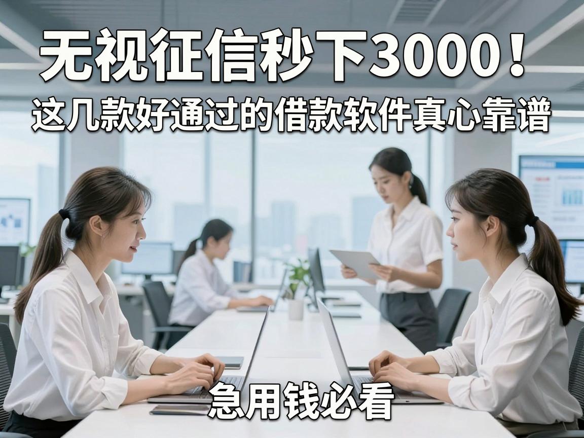 无视征信秒下3000！这几款好通过的借款软件真心靠谱，急用钱必看