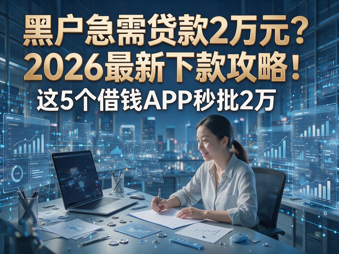 黑户急需贷款2万元？2026最新下款攻略：这5个借钱APP秒批2万