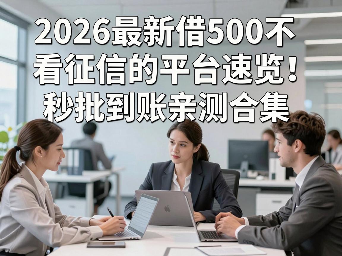 2026最新借500不看征信的平台速览！秒批到账亲测合集