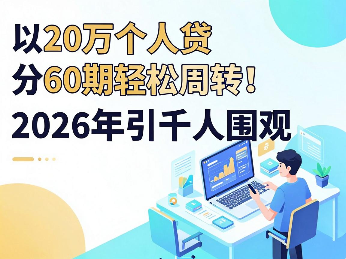 20万个人贷分60期轻松周转！这5款自动放款软件2026年引千人围观