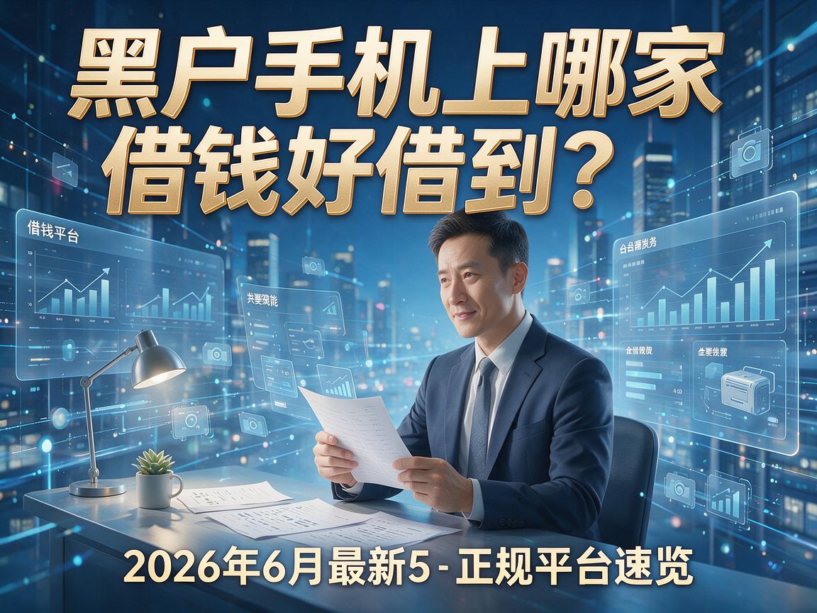 黑户手机上哪家借钱好借到？2026年6月最新5大正规平台速览！