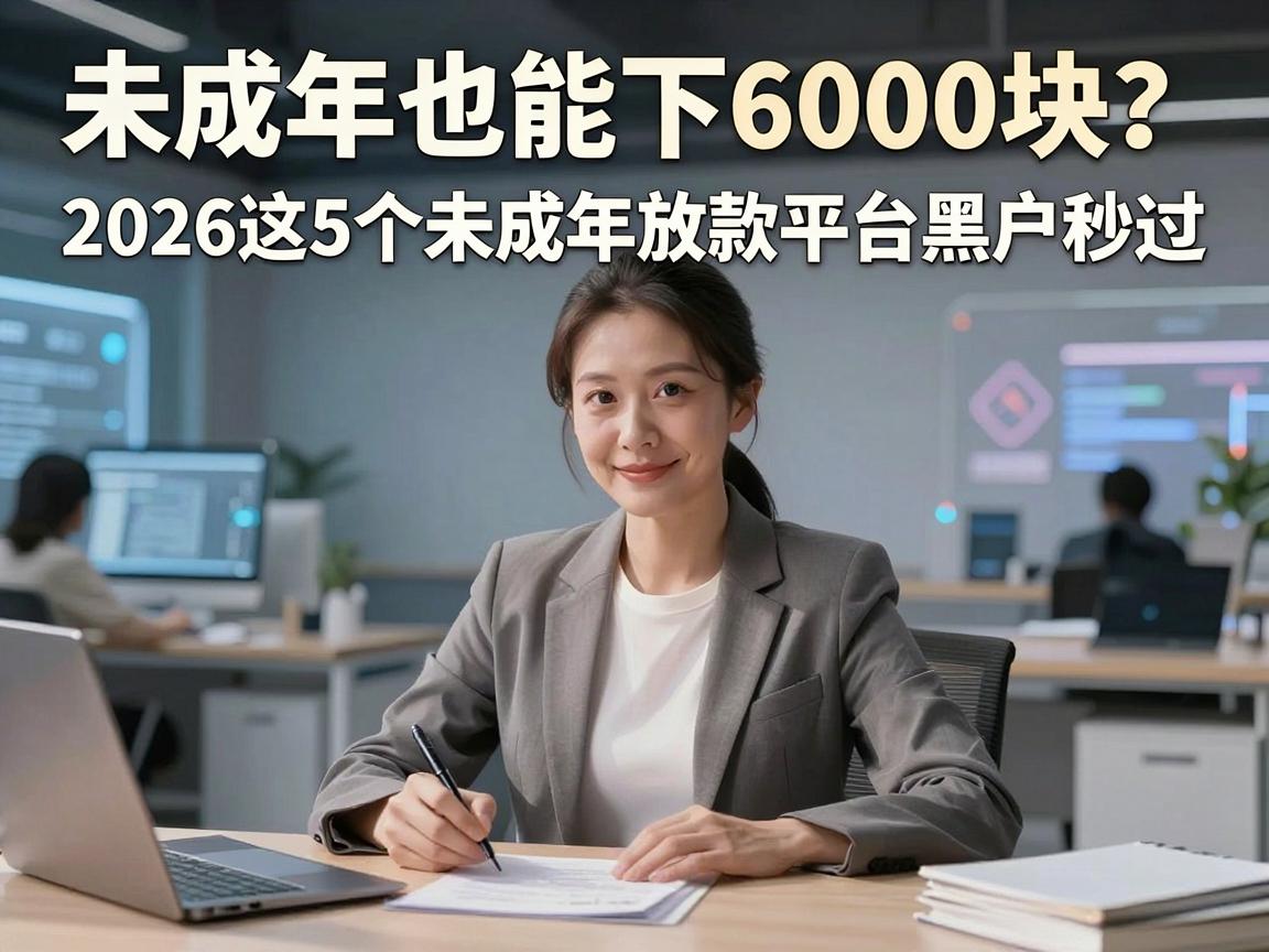 未成年也能下6000块？2026这5个未成年放款平台黑户秒过
