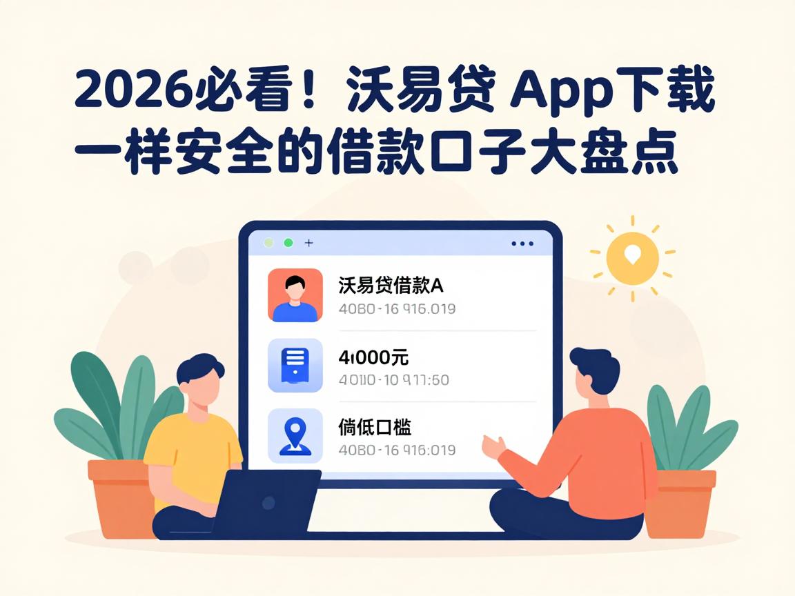 2026必看！类似沃易贷借款app下载一样安全的借款口子大盘点，附4000元低门槛平台推荐