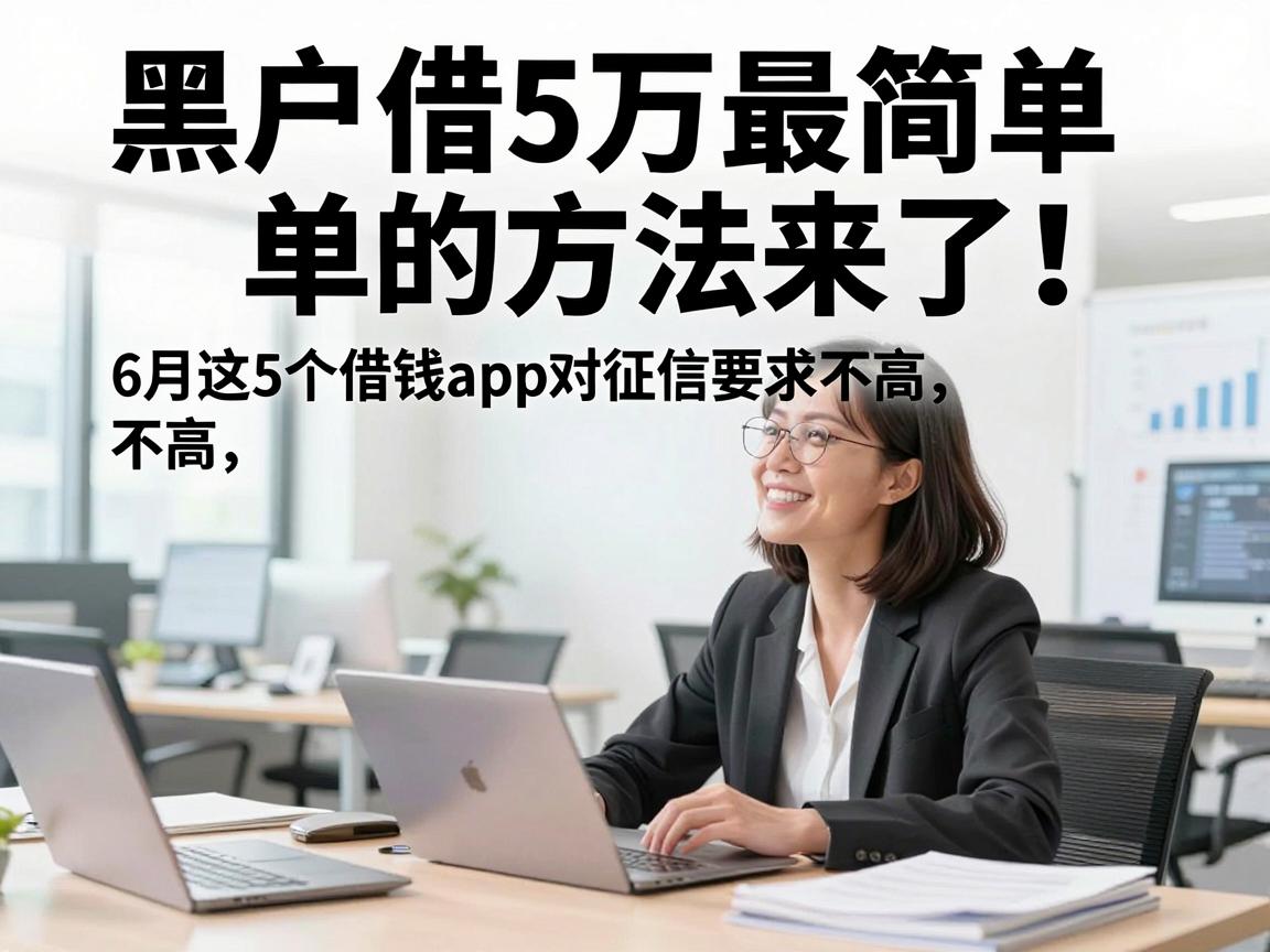 黑户借5万最简单的方法来了！6月这5个借钱app对征信要求不高，亲测不踩坑