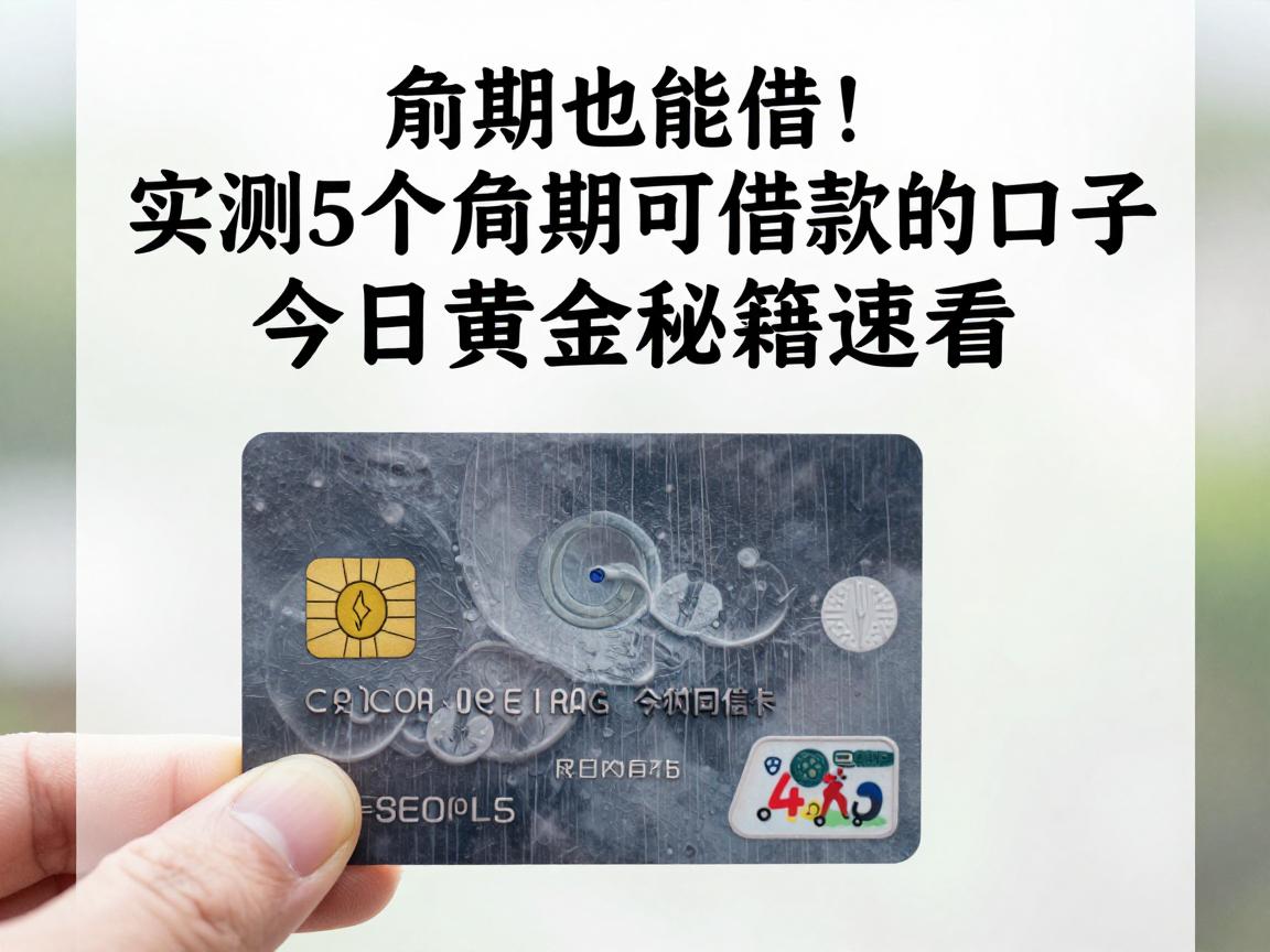 逾期也能借！实测5个逾期可借款的口子，今日黄金秘籍速看