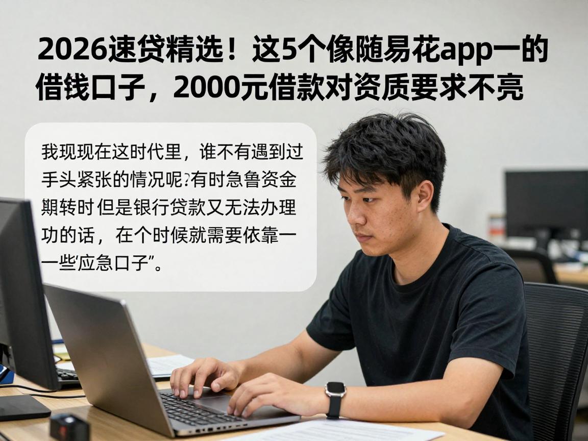 2026速贷精选！这5个像随易花app一样的借钱口子，2000元借款对资质要求不高