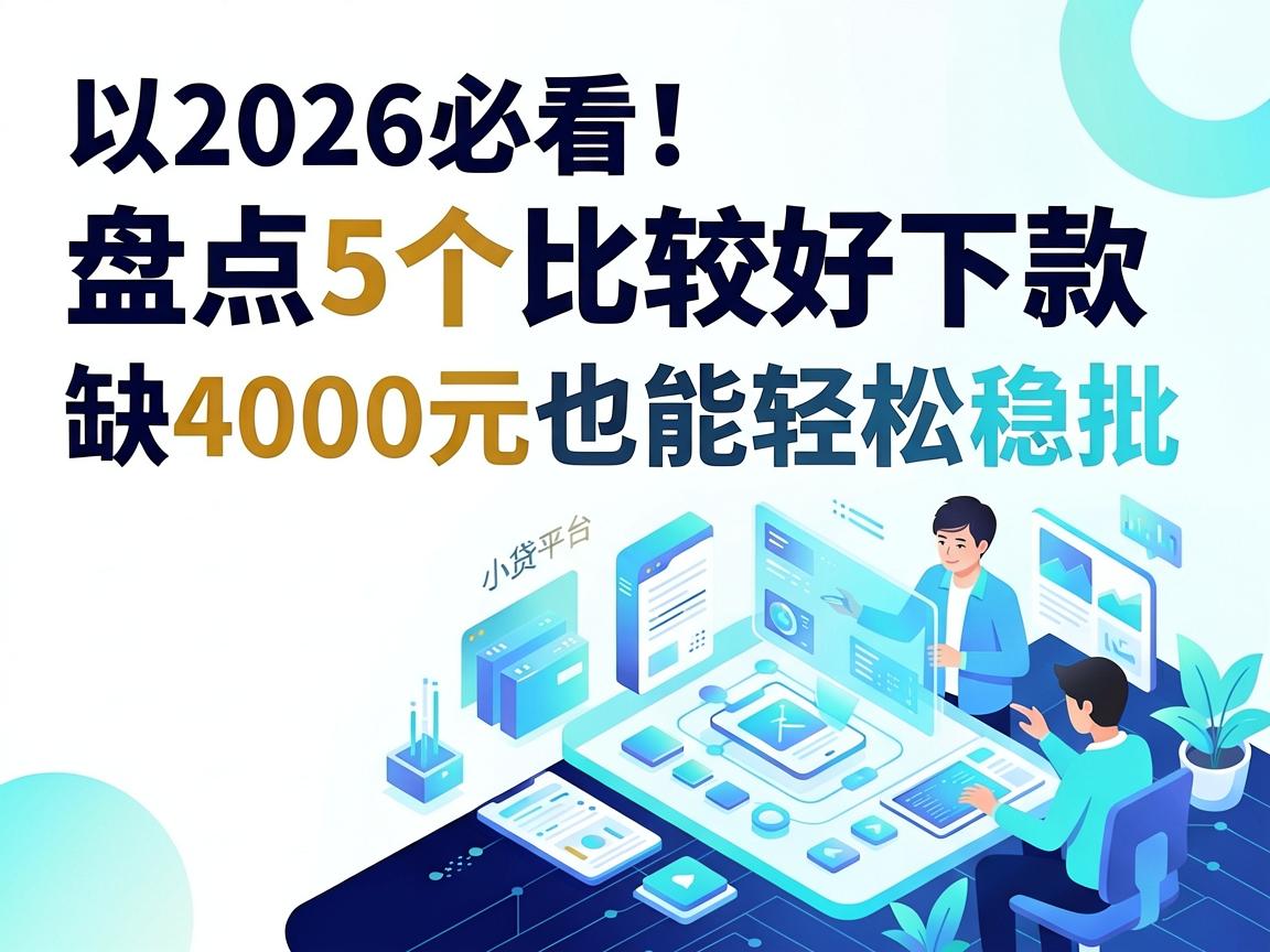2026必看！盘点5个比较好下款的手机小贷平台，缺4000元也能轻松稳批
