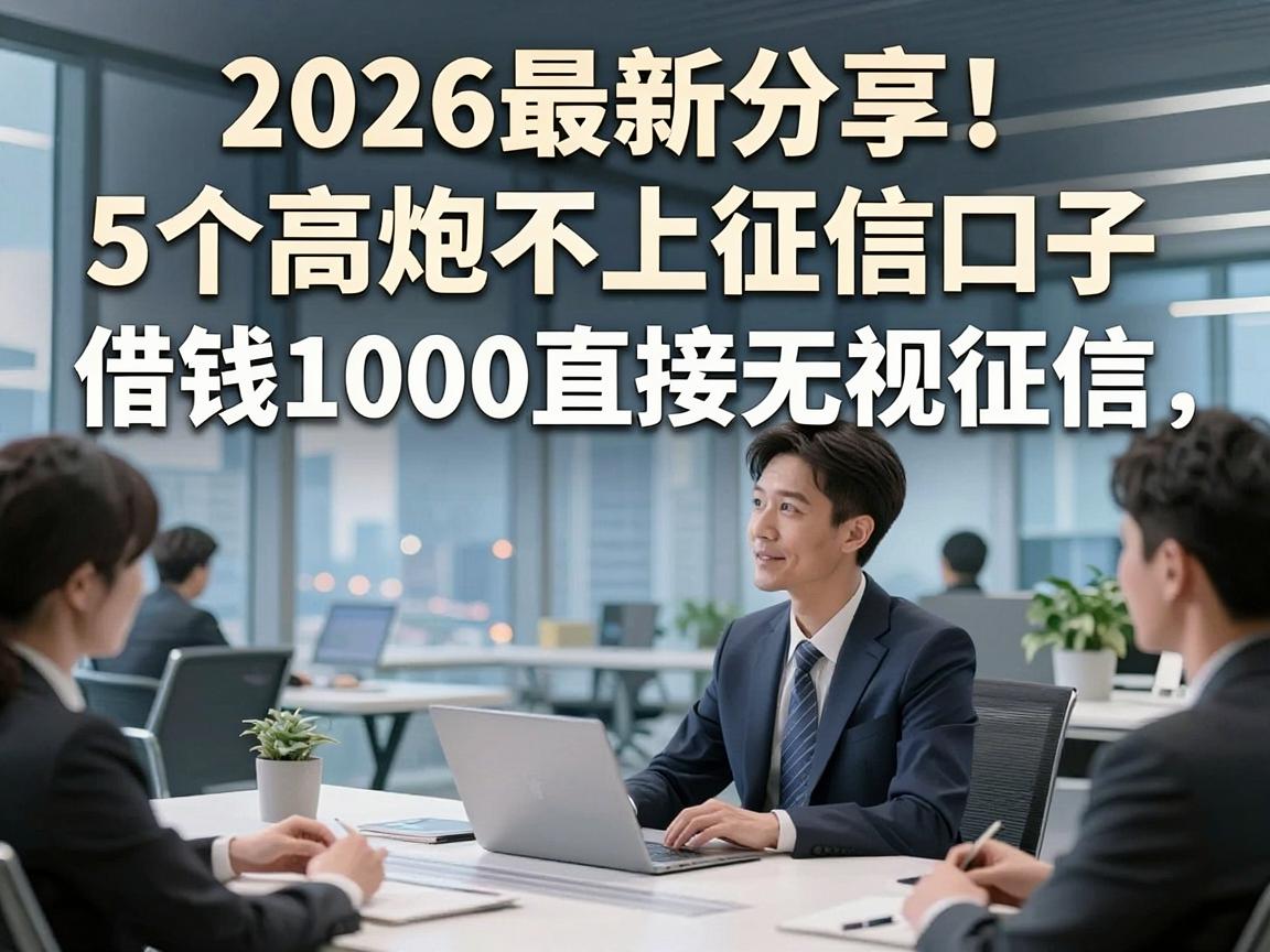 2026最新分享！5个高炮不上征信口子，借钱1000直接无视征信