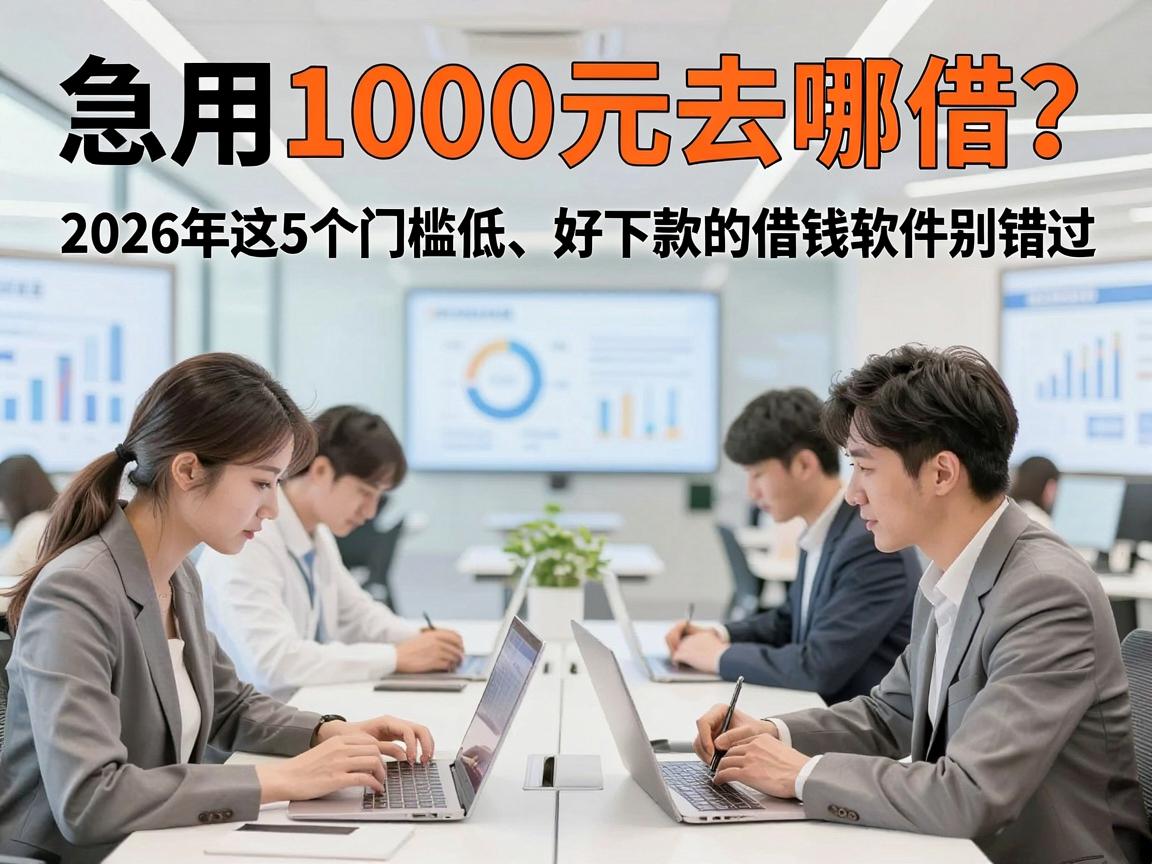 急用1000元去哪借？2026年这5个门槛低、好下款的借钱软件别错过