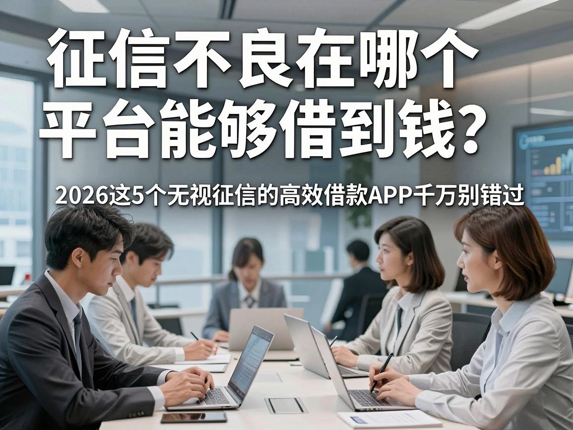 征信不良在哪个平台能够借到钱？2026这5个无视征信的高效借款APP千万别错过