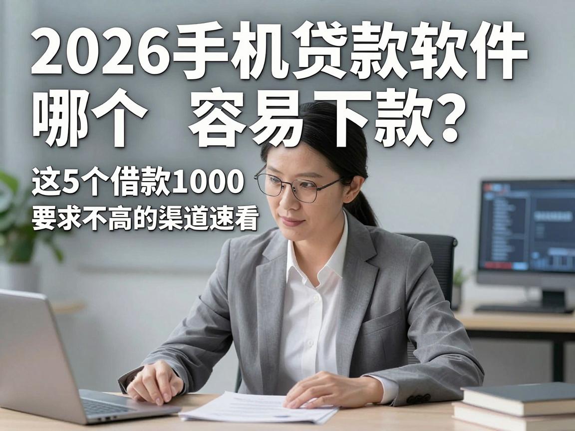 2026手机贷款软件哪个容易下款？这5个借款1000要求不高的渠道速看