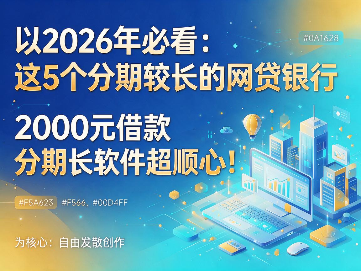 2026年必看：这5个分期较长的网贷银行，2000元借款分期长软件超顺心！