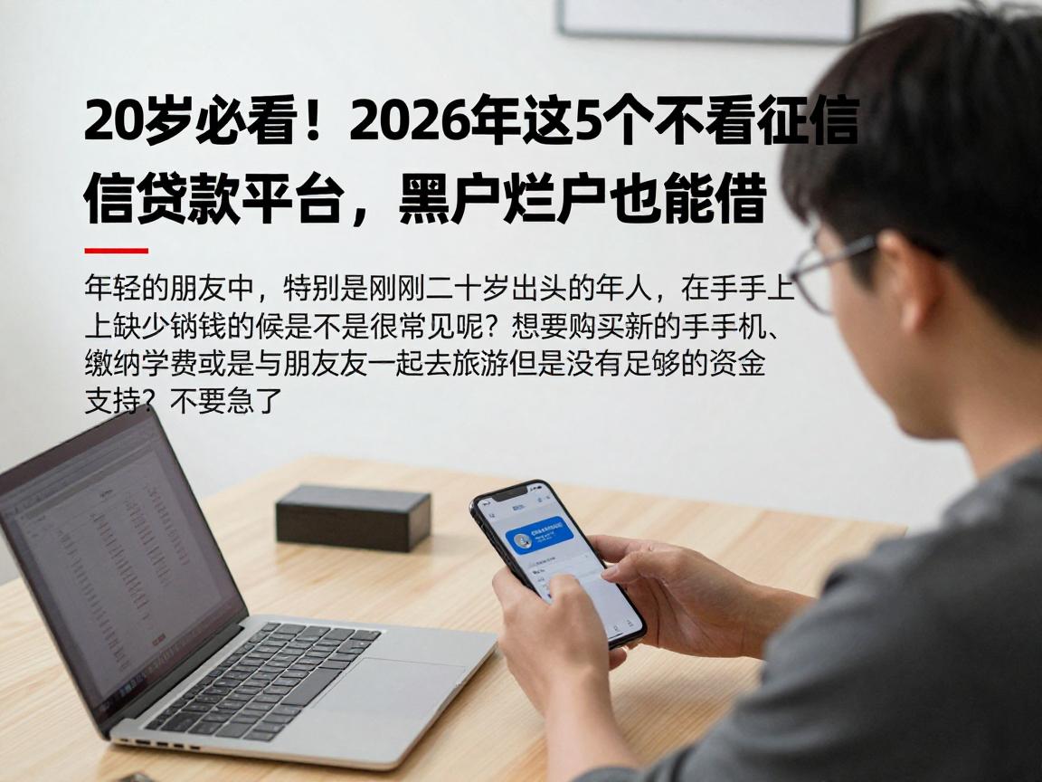 20岁必看！2026年这5个不看征信贷款平台，黑户烂户也能借