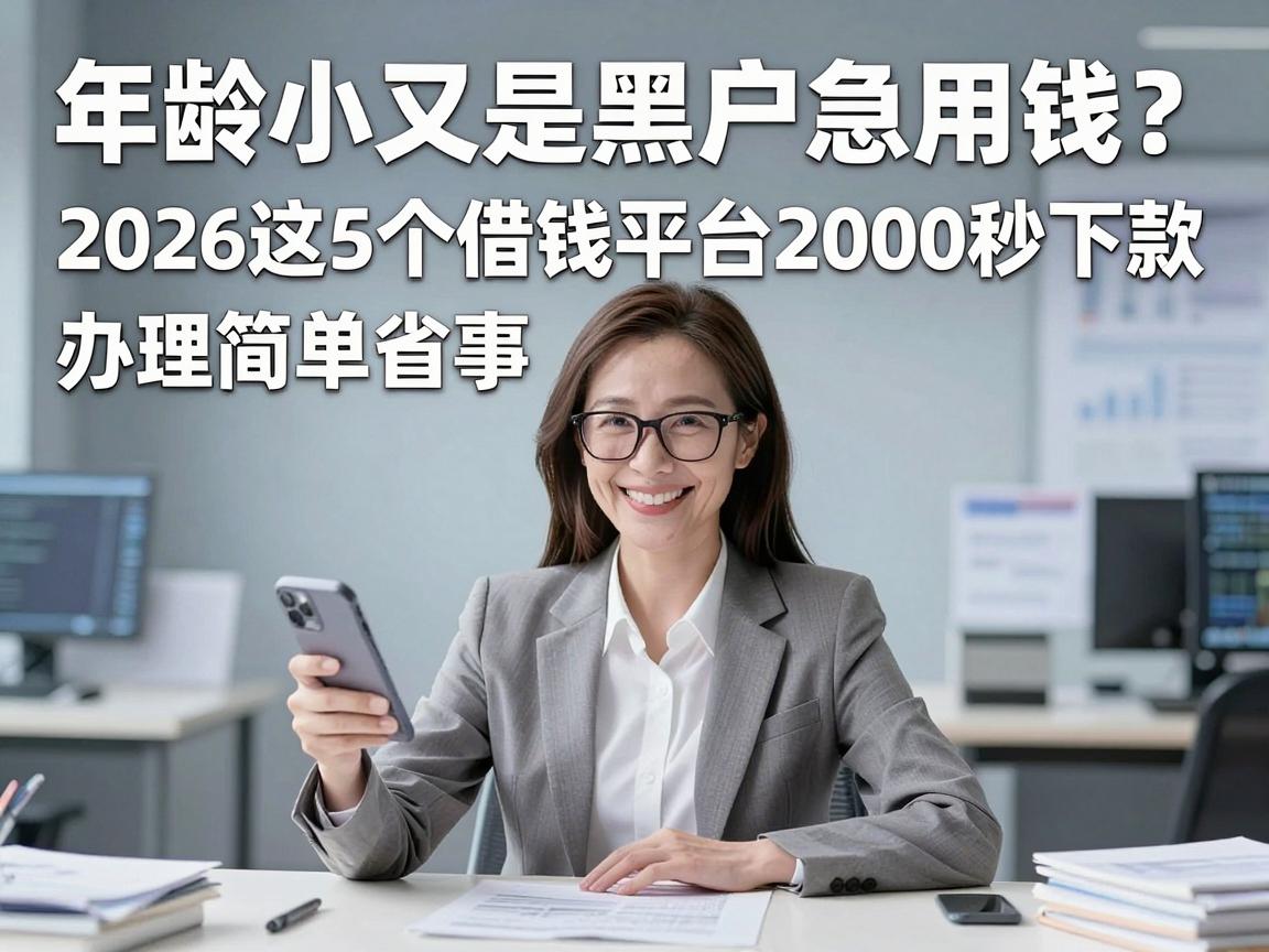 年龄小又是黑户急用钱？2026这5个借钱平台2000秒下款，办理简单省事