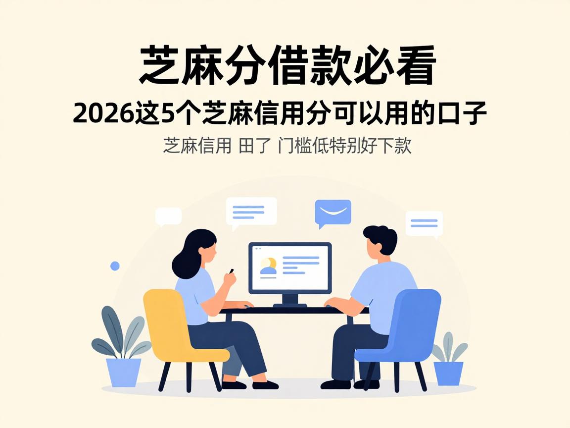 芝麻分借款必看！2026这5个芝麻信用分可以用的口子，门槛低特别好下款