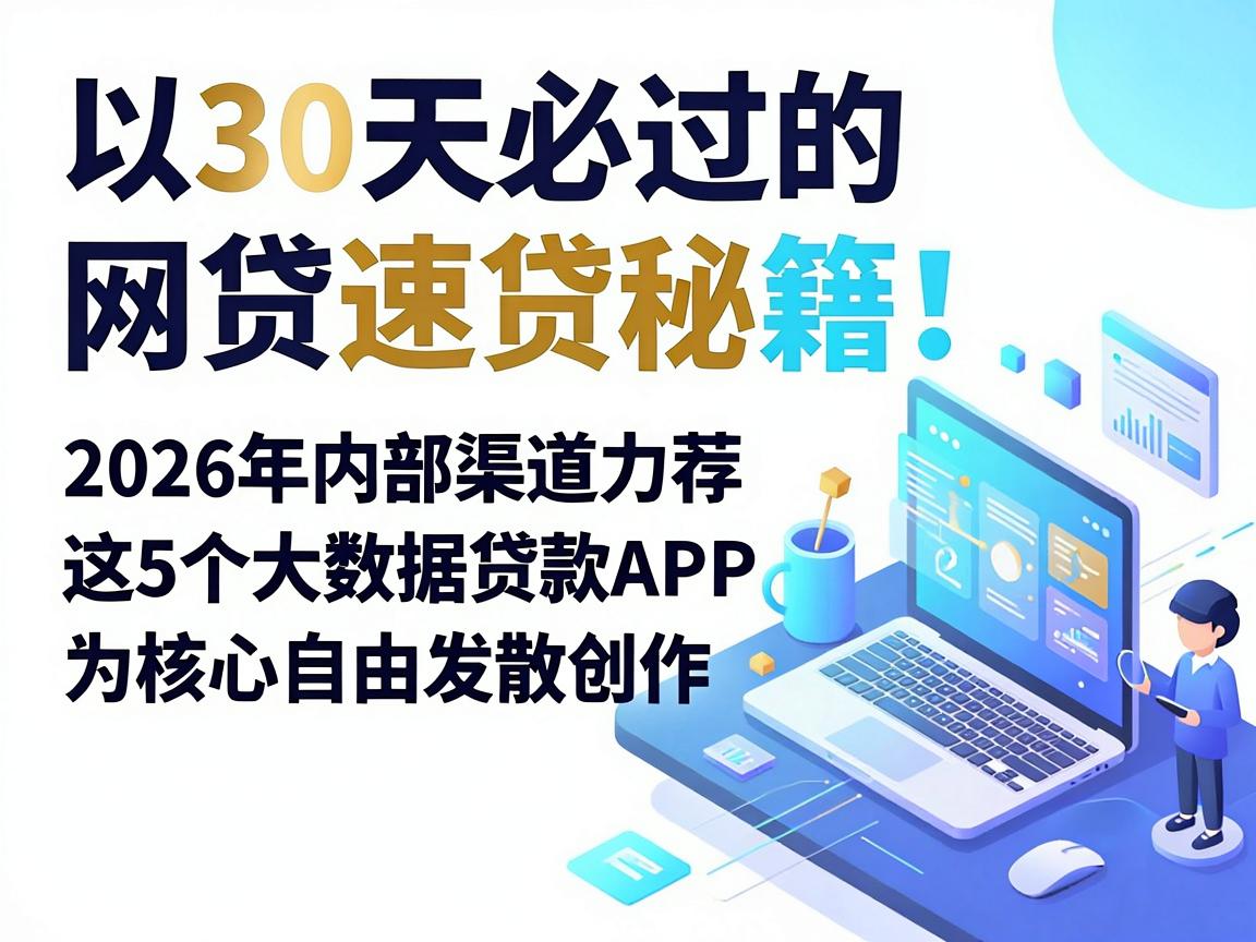 30天必过的网贷速贷秘籍！2026年内部渠道力荐这5个大数据贷款APP