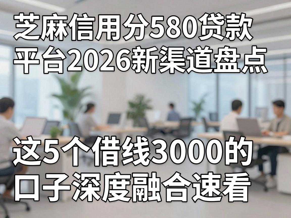 芝麻信用分580贷款平台2026新渠道盘点，这5个借钱3000的口子深度融合速看