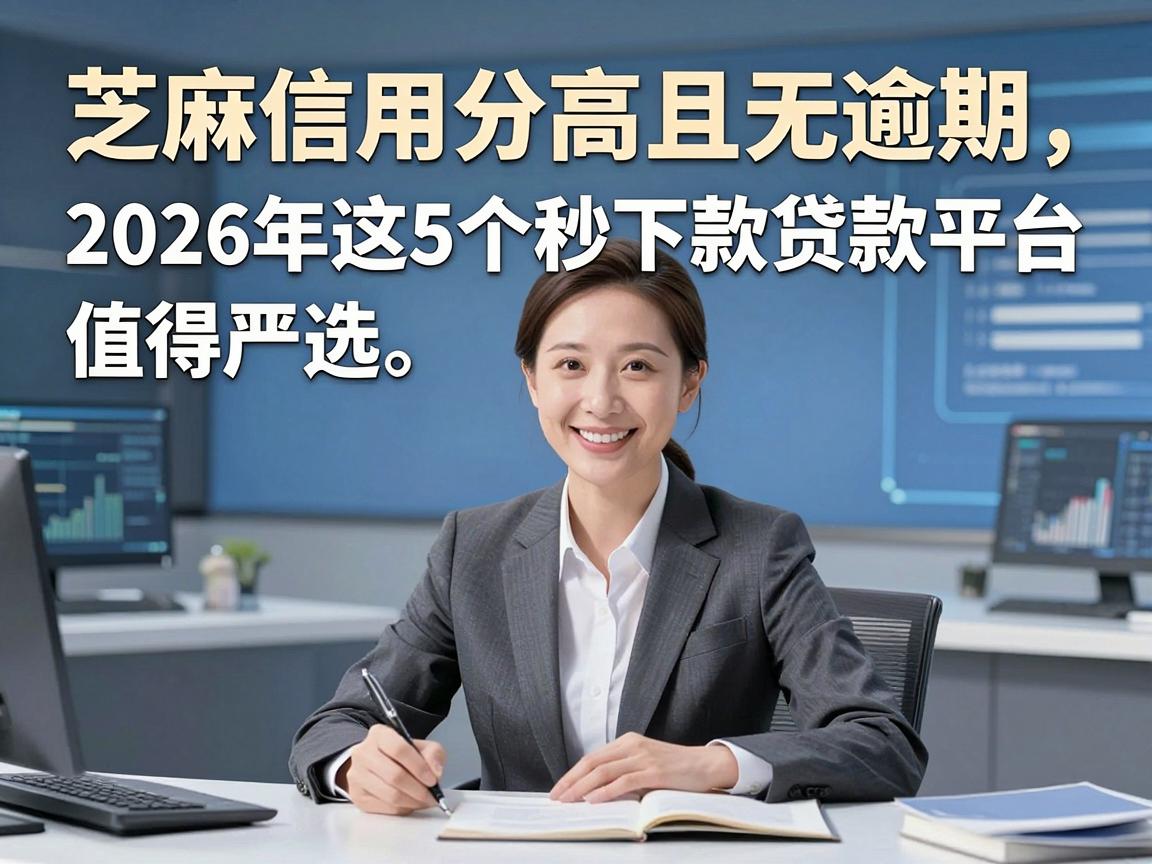 芝麻信用分高且无逾期，2026年这5个秒下款贷款平台值得严选！