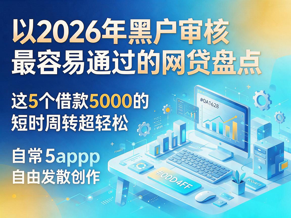 2026年黑户审核最容易通过的网贷盘点，这5个借款5000的app短时周转超轻松