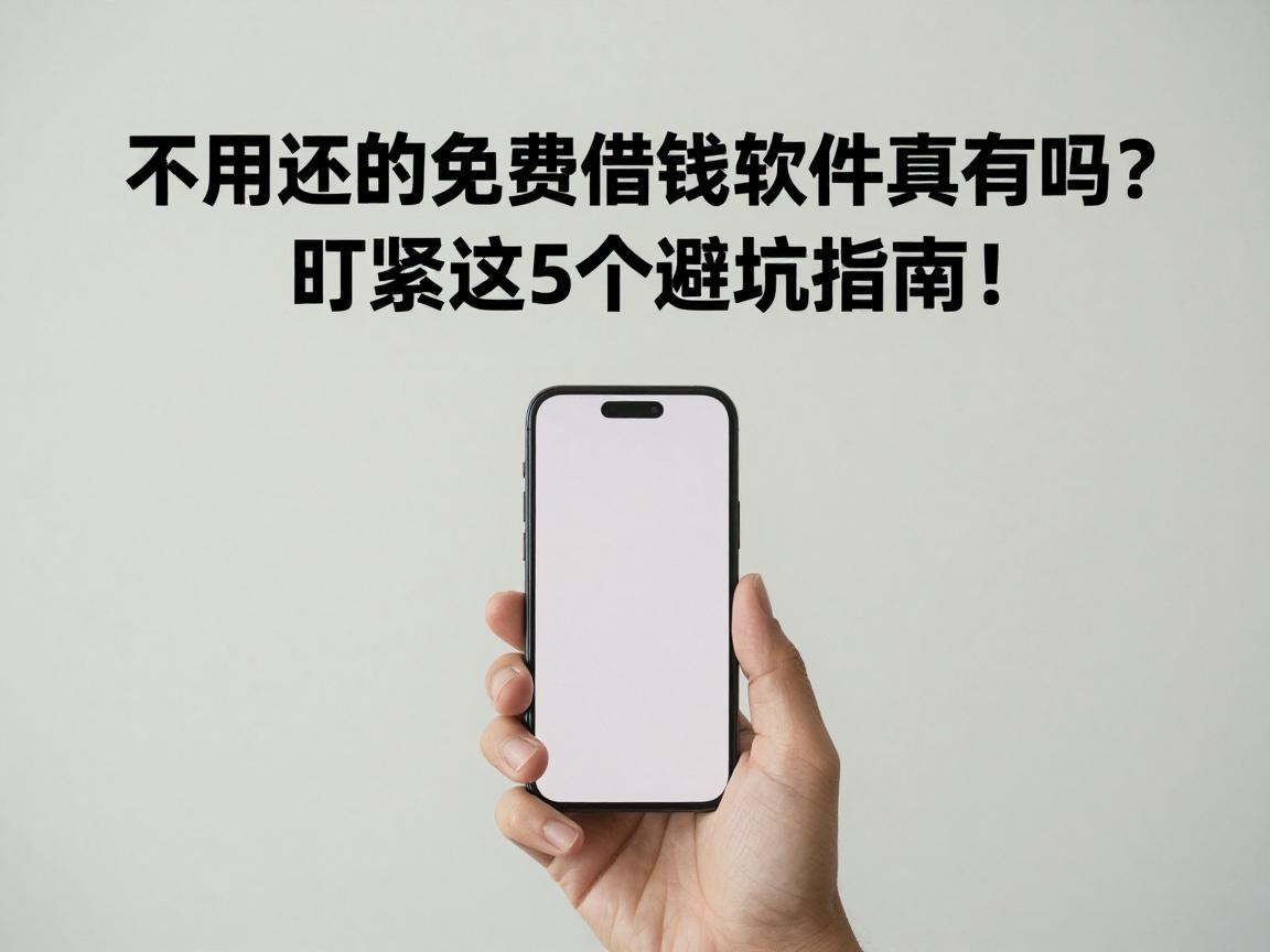 不用还的免费借钱软件真有吗？盯紧这5个避坑指南！