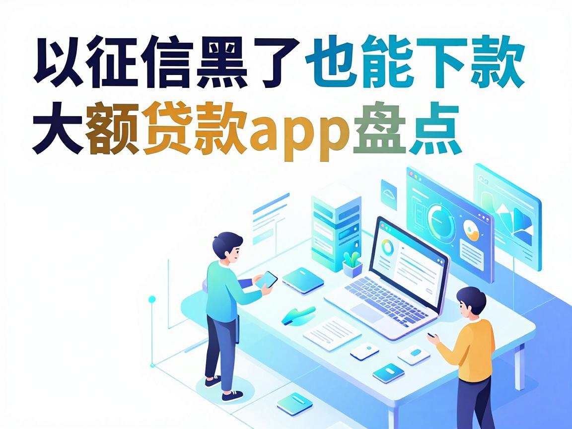 征信黑了也能下款的大额贷款app盘点，亲测这几家借款秒过真心靠谱