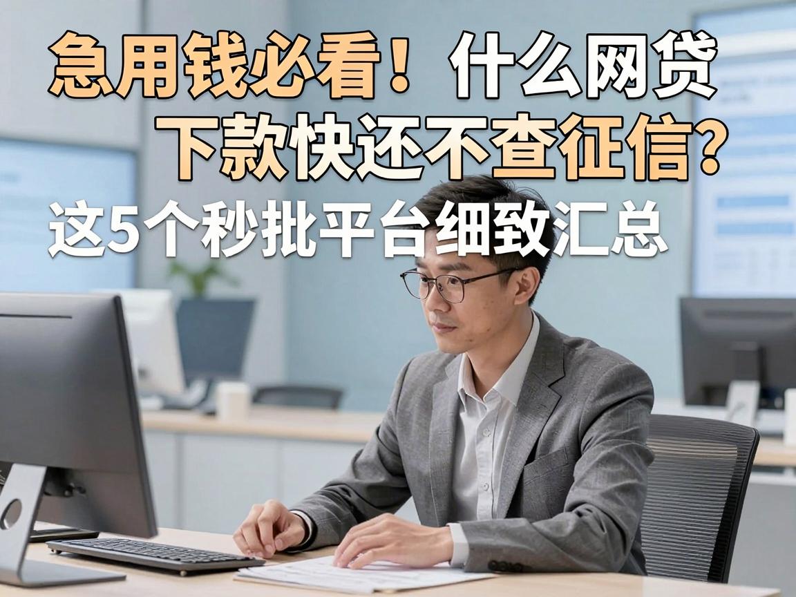 急用钱必看！什么网贷下款快还不查征信？这5个秒批平台细致汇总