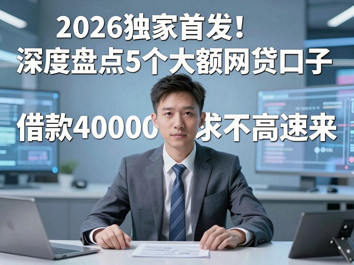 2026独家首发！深度盘点5个大额网贷口子，借款4000要求不高速来
