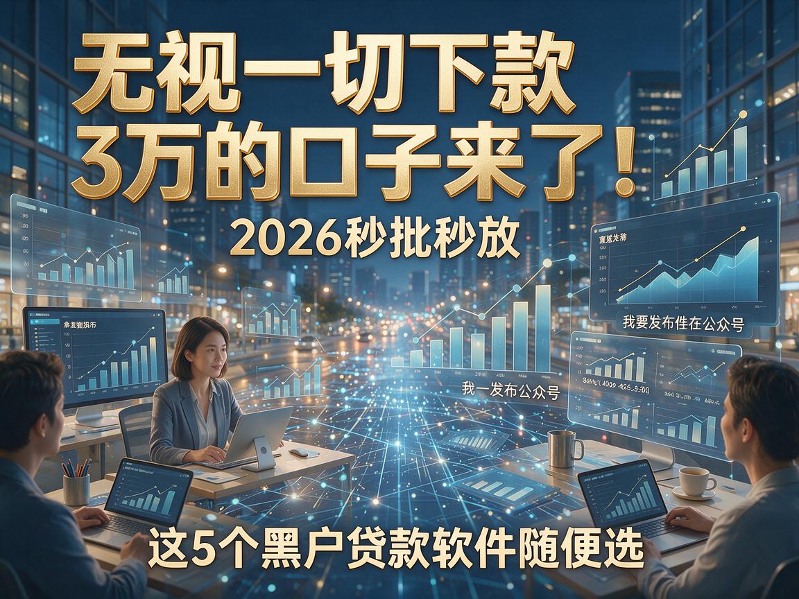 无视一切下款3万的口子来了！2026秒批秒放，这5个黑户贷款软件随便选！