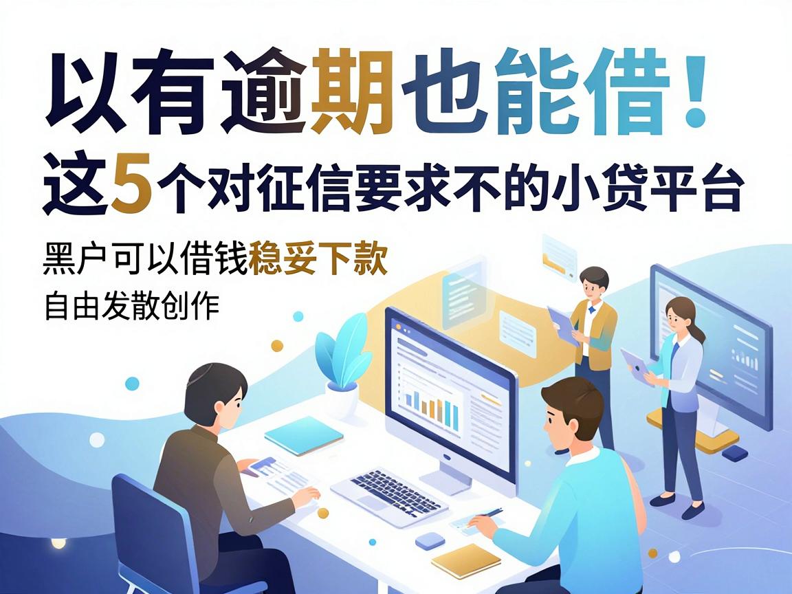 有逾期也能借！这5个对征信要求不高的小贷平台，黑户可以借钱稳妥下款