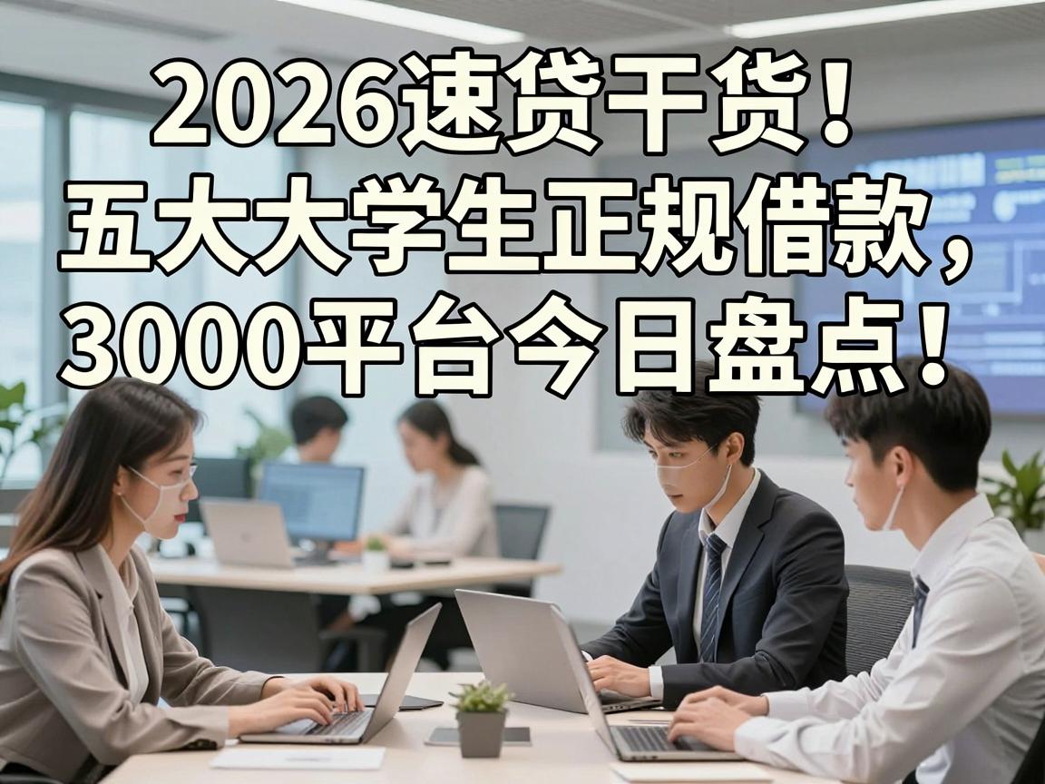 2026速贷干货！五大大学生正规借款3000平台今日盘点，正规贷款网站就选这些