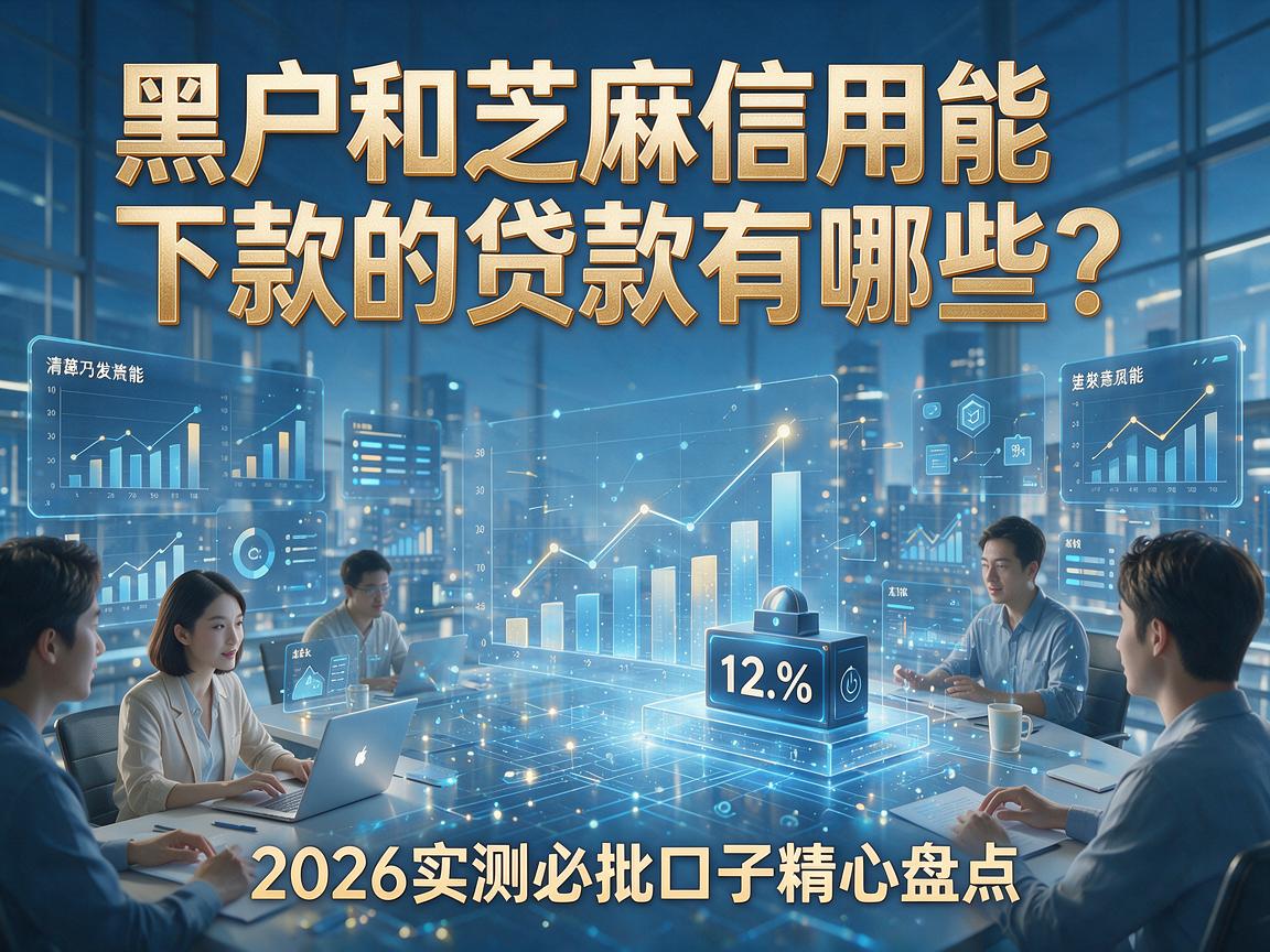 黑户和芝麻信用能下款的贷款有哪些？2026实测必批口子精心盘点！