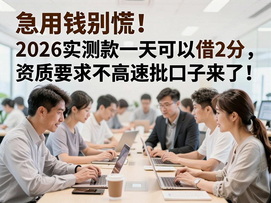 急用钱别慌！2026实测这几家贷款一天可以借2分，资质要求不高速批口子来了